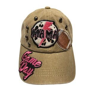 Tan Cap with Fun Patches